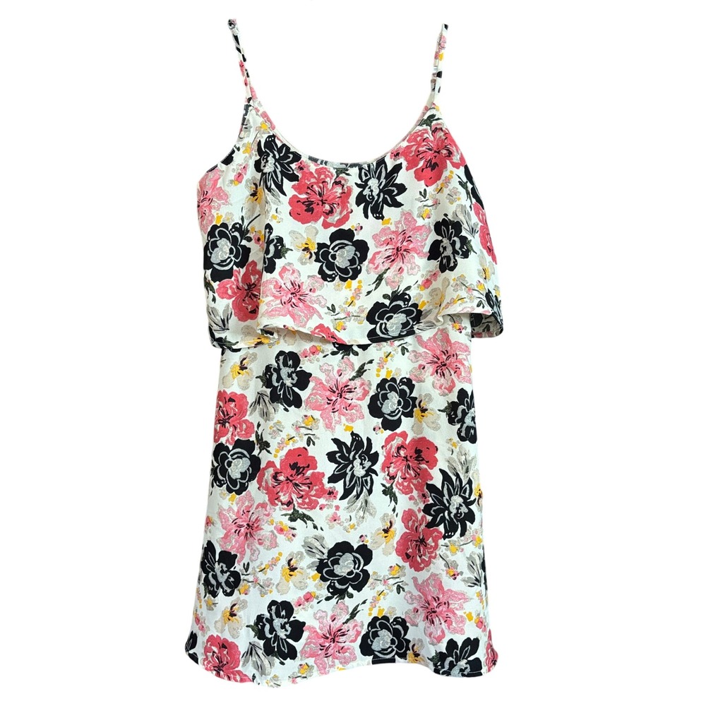 Ambercrombie & Fitch Floral Mini Dress Y2K Women's size Medium Coquette Feminine